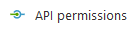 API permissions